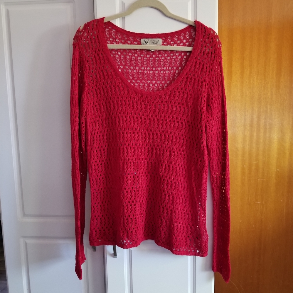 🍁🌺Nevada long sleeved crocheted top